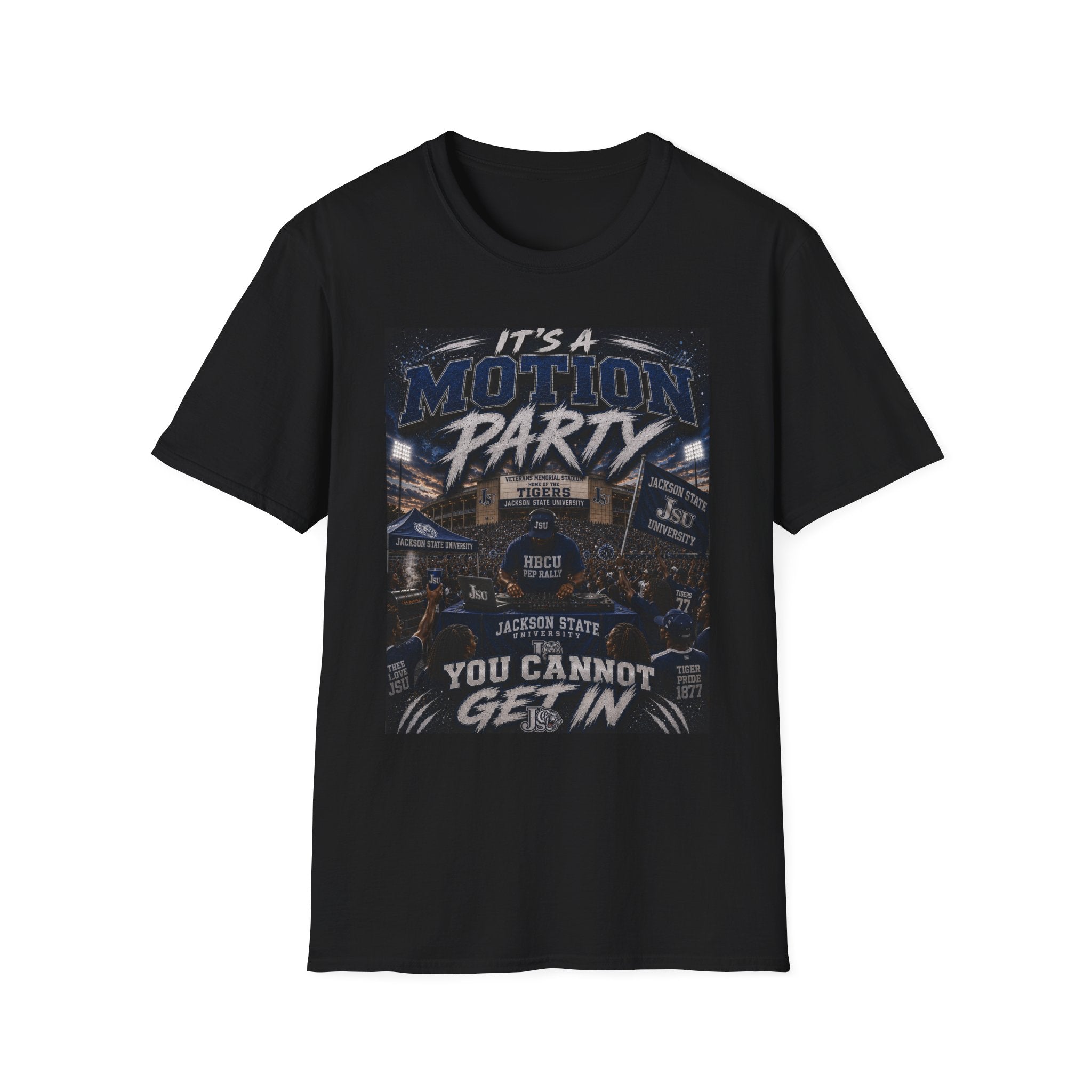 JSU  Motion Party Graphic TEE — JACKSON STATE UNIVERSITY