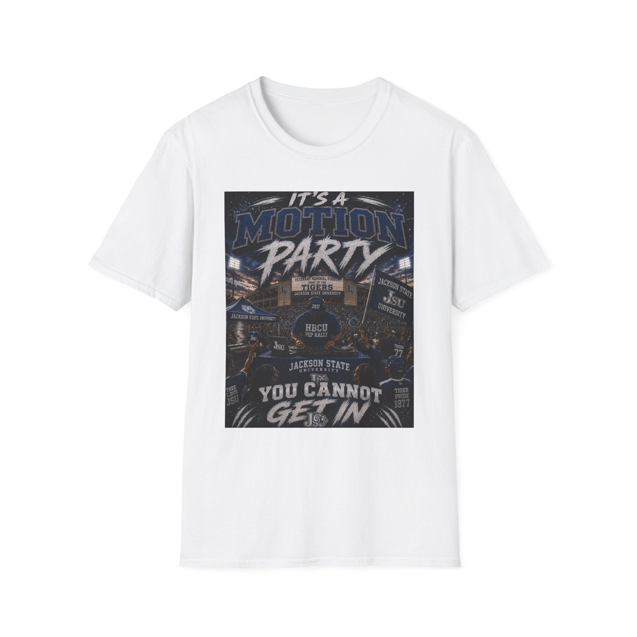 JSU  Motion Party Graphic TEE — JACKSON STATE UNIVERSITY