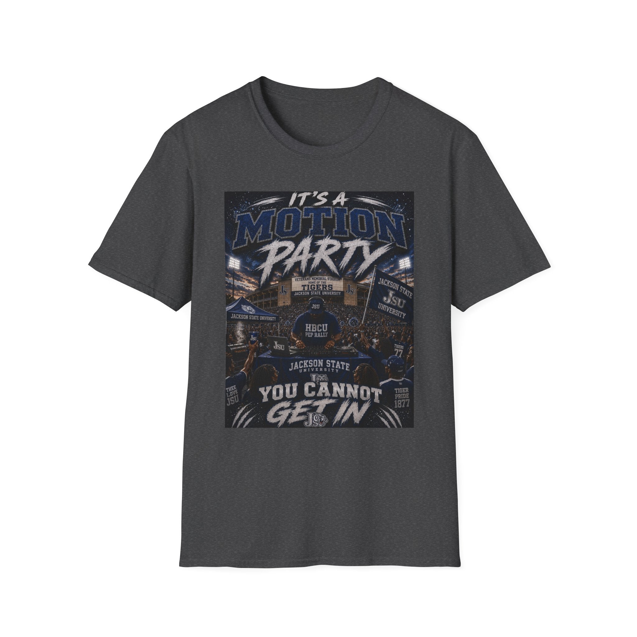 JSU  Motion Party Graphic TEE — JACKSON STATE UNIVERSITY