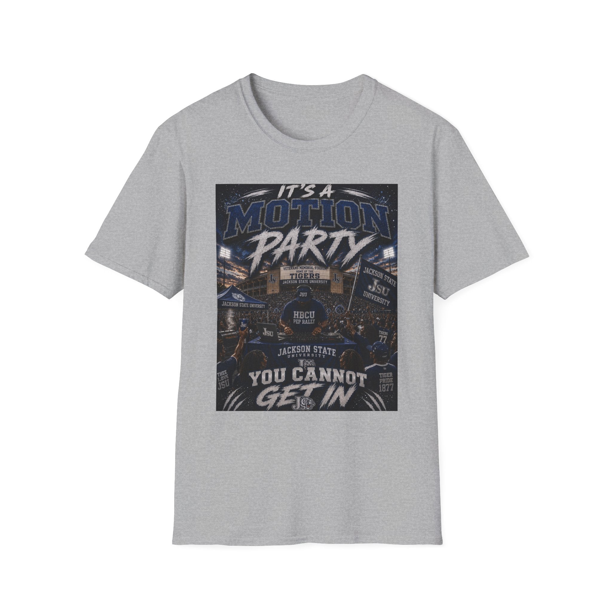 JSU  Motion Party Graphic TEE — JACKSON STATE UNIVERSITY